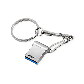 2TB U Diską, Atminties kortelę memory Stick USB3.0 Flash Drive Mini Automobilių U Disko Išorės Saugojimo Atminties Nešiojamų U Disko Sidabrinė