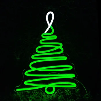 Kalėdų Eglutė Neoninės Šviesos Kalėdų Dekoro LED Kalėdų Medžio Neoninis Ženklas Kalėdų Šalis, Baras, Restoranas, Parduotuvės, Naktį Šviesos