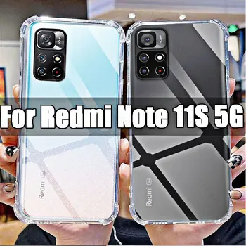 Už Xiaomi Redmi Pastaba 11S 5G Aišku Telefonas Minkštas Atveju Skaidrios RedmiNote11S 5g 6.6