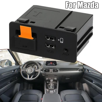 DC12V USB Adapteris Auto Hub Retrofit Kit Tinka Mazda 3 6 CX-3 CX-5 CX-9 TK78-66-9U0C Pakeitimas, Montavimas Carplay Adapteris