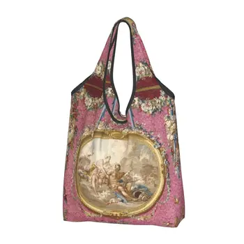Custom Venuss Aux Padirba Pirkinių Krepšys Moterims Nešiojamų Didelių Pajėgumų Bakalėjos Bušas Rokoko Renesanso Nešti Shopper Bags