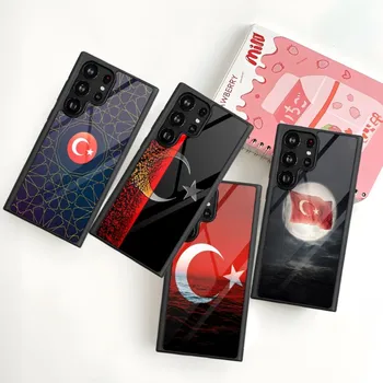 Turkijos Vėliava, Telefono dėklas, Skirtas Samsung Galaxy S30 S22 S23 S20 S21 S10 S9 Pastaba 20 10 9 10E Pro Plus Ultra PC+TPU Dangtis