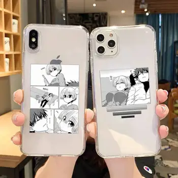 Anime Uzaki Chan Telefono dėklas Skirtas iPhone 11 12 Mini Pro 13 14 XS Max X 8 7 6s Plius 5 SE XR Skaidri Korpuso