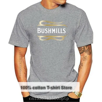 Naujas Vyrų Marškinėliai Bušmilsas Irish Whiskey t-shirt juoda tshirts Moterys T-Shirt-1542D