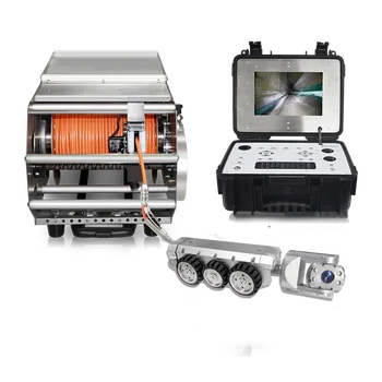 CCTV Auto Zoom po vandeniu Kanalizacijos Vamzdžių Tikrinimo Sistemą, Vikšriniai Robotas Borescope Pan Ir Tilt Fotoaparatas