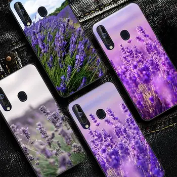 Levandos Violetinės gėlės Telefono dėklas Samsung Galaxy 51 30s a71 Minkštas Silikoninis Dangtelis A21s A70 10 A30