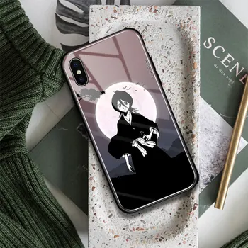 Kuchiki Rukia Bleach Anime Stiklo Minkštas Silikoninis Telefono dėklas Padengti Shell 