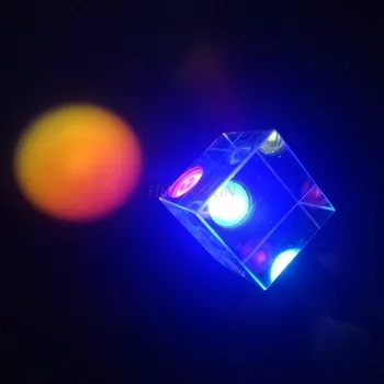 Spalvų prizmę šešių pusių visatos Rubiko kubo tris prizmę pakabukas mokslo eksperimentas crystal šviesos kubas kūrybos prizmę
