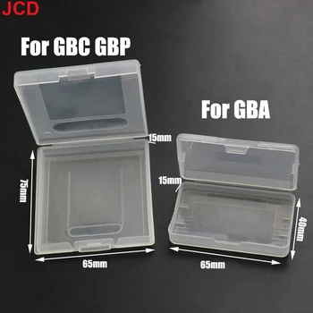 JCD 1pc Plastiko Žaidimo Kortelės Atvejais Game Boy Color GBA, GBC GBP Dulkių Dangtelį Kasetė Lošimo Kortos Anti-Dulkių Išvalyti apsauginėje dėžėje