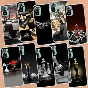 Šachmatų Karalius ir Karalienė Lada Telefoną Atveju Xiaomi Redmi Pastaba 11 10 12 Pro Plus 9 8 7 12S 11T 11S 11E 10S 9T 8T 9S 4G 5G Rubisafe Coque Už