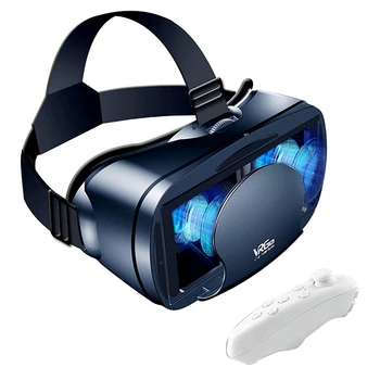 VR Akinius Visą Ekraną Virtualios Realybės 3D Akiniai VR Rinkinys 3D Virtualios Realybės Akinius, Reguliuojamas VR Akiniai Su Gamepad