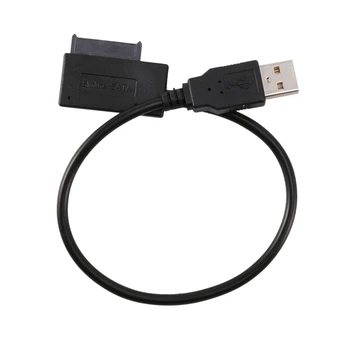 3X USB 2.0 Mini Sata II 7+6 13Pin Adapteris Keitiklis, Laidas, Nešiojamąjį CD/DVD ROM Slimline Ratai