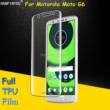 Priekiniai Visišką Aišku, Minkštos TPU Kino Ekrano apsaugos Motorola Moto G6 5.7