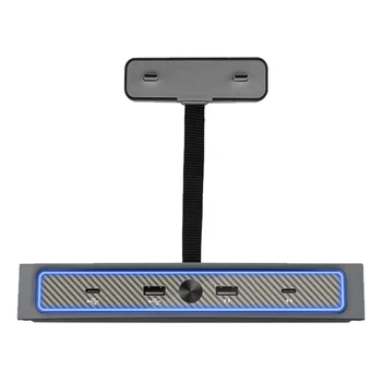 Multiport Adapteris LED Šviesos Pratęsimo Docking Station Įkroviklio, Duomenų Perdavimo Muzika Žaidimai Konsolė USB Hub Smart Greitai