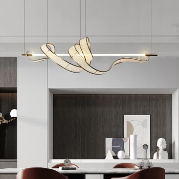 Šiuolaikinių LED Kristalų Liustra Meninės Kūrybos Ilgai Liustra Restorano Virtuvės Sala Dizaineris Kambario Dekoro Pakabukas Šviesos