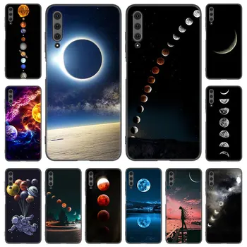 Mėnulis Žvaigždes, Kosmosą Astronautas Telefoną Atveju Huawei Y5 Lite Y6 Y7 Y9 Premjero 2018 2019 2020 Y5P Y6P Y6S Y7A Y7P Y8P Y8S Y9A Y9S Dangtis