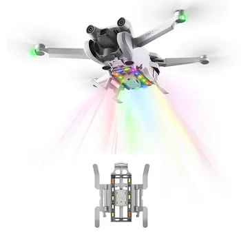 Pratęstas Sulankstomas spalvotu LED važiuoklė Rinkinys Naktį Skrydžio Šviesos DJI Mini Pro 3 Drone Priedai