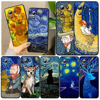 Van Gogh Aliejaus Tapybai Telefoną Atveju Xiaomi Mi 12X 12 11 11T 11i 10T 10 Pro Lite Ultra 5G 9T 8 A3 Juoda Dangtelį