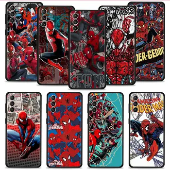 Marvel Spiderman 3 Nuodai Komiksai Telefono dėklas Samsung Galaxy S21 S22 S20 Ultra FE S10 S8 S9 Plus 4G 5G Padengti Silikono Funda