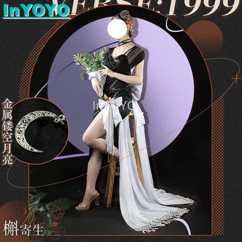 InYOYO Druvis III Cosplay Kostiumų Atgal:1999 Puošnus, Elegantiškas Šalis Suknelė Žaidimas Tiktų Vaidmuo Žaisti Halloween Apranga Moterims, S-3XL Naujas