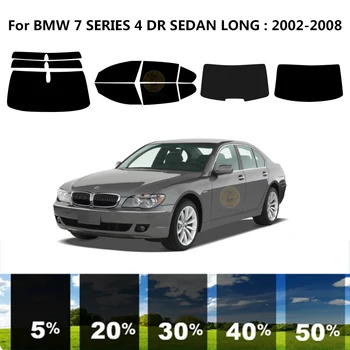 Pjaustytuose nanoceramics automobilių UV Lango Atspalvis, Rinkinys, Automobilių Langų Plėvelės, Skirtas BMW 7 SERIJOS 4 DR SEDANAS ILGAI 2002-2008
