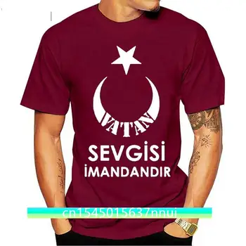 Marškinėliai Ay Yildiz Turkiye Stambulo Ak Parti Osmanli Erdoganas Bozkurtnewest Marškinėliai Vyrams, O Kaklo Medvilnės T-Shirt Spausdinti Marškinėliai