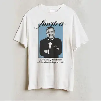 Geriausiai! Vtg Frank Sinatra 1986 Hailey Baldwin Frank Sinatra Tee Marškinėliai