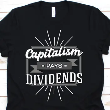 Kapitalizmo Moka Dividendus Marškinėliai Juokinga Prekybos Dieną Prekybininkas Akcijų Investuotojas Forex Rinkoje