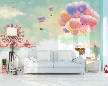 Individualizuotos Fono paveikslėlį romantiška velnio ratas karšto oro balionu 